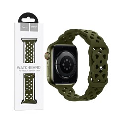 Hoco Silicone Hollow Bracelet for iWatch WA09 (38/40/41mm) Olive Green Hoco Silicone Hollow Bracelet for iWatch WA09 (38/40/41mm) Olive Green